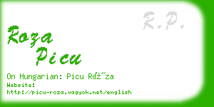 roza picu business card